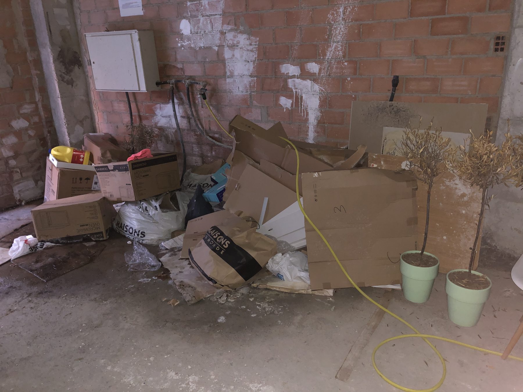 Interior de la vivienda antes de la reforma.